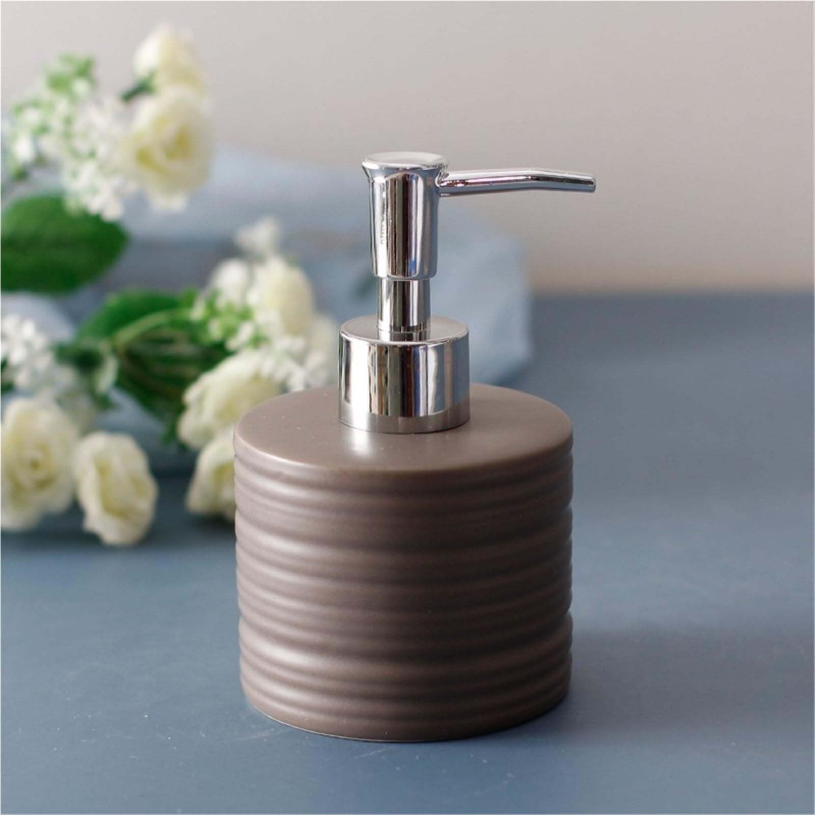 Hand Liquid Dispenser Lotion Pump Bottles Refillable Dish Soap for Dish for Bathroom(I)