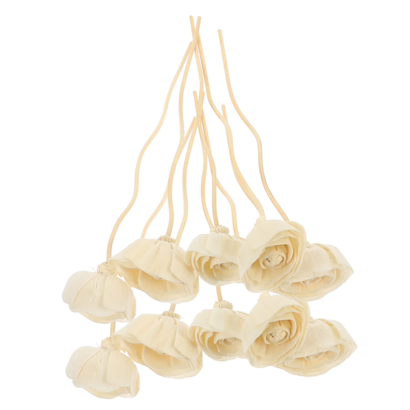 3 Series Varillas Difusoras De Aromas con Floral Decoración De Hogar Y Varillas Reemplazables De Ratán Aceite 10 Piezas*3