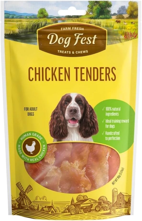 Chicken Tenders For Adult Dogs,Dog Treats - 90G (3.17Oz)