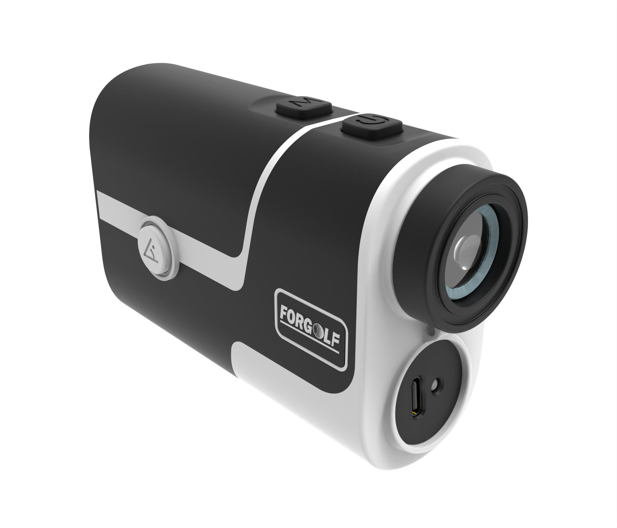 Telémetro de golf con compensación de pendiente, 1200 yardas, aumento 7X, adecuado para golf, caza, deportes al aire libre, con vibración de bloqueo de mástil, función magnética, carga USB-C