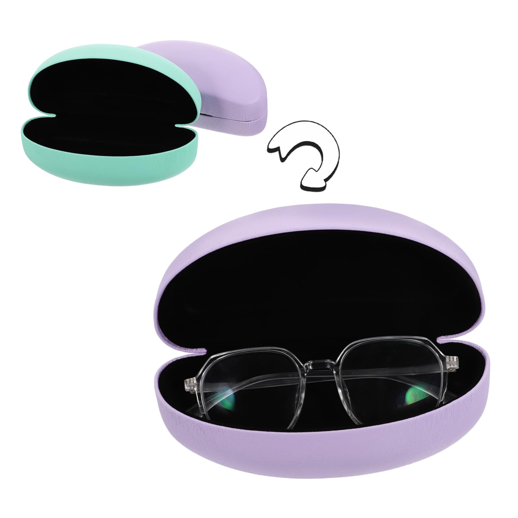 Homoyoyo Sonnenbrillenetui Schlank Hülse Gläser Hart Reisen Mehrere Tragetasche Für Brillen Etuis Für Brillen Brillenetuis Für Damen Brille Fall Pu