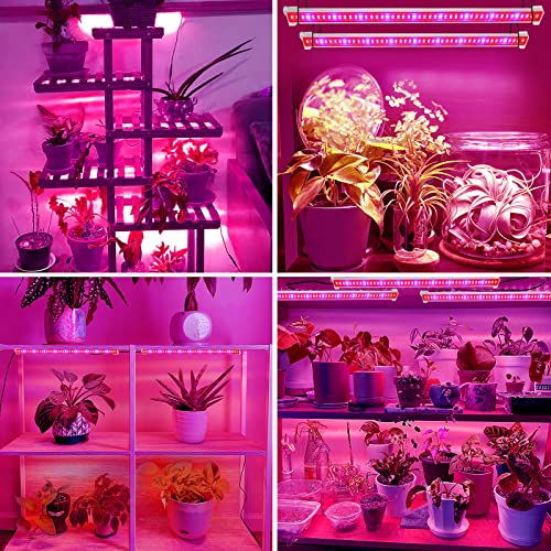 Highydroled 8 Pack Grow Light Strip With Remote Control, Full Spectrum Grow Light For Indoor Plants, Sunlike Plants Growing Lamp With 10 Dimmable Level,8 Lighting Modes,With Auto On/Off Timer #TOP5