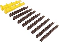 Vista 9 de TOPINCN Barra de célula del marco de la abeja de la reina, base de cría de abeja reina Marcos de barra de célula de base de apicultura