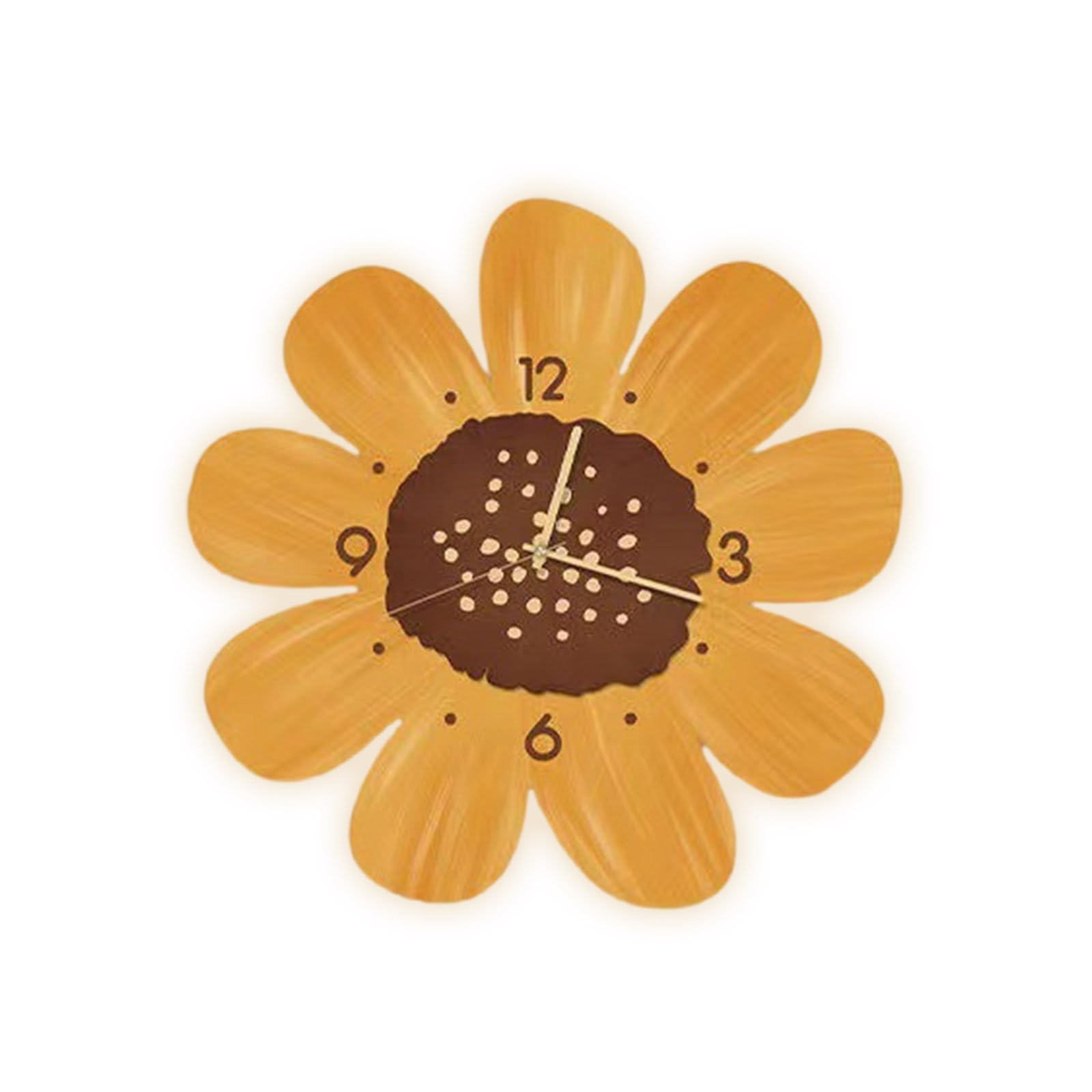 Tsophreniq Unique Pattern Wall Clock Battery Operated Accurate Sweepings Movement Time Display Flower Decors