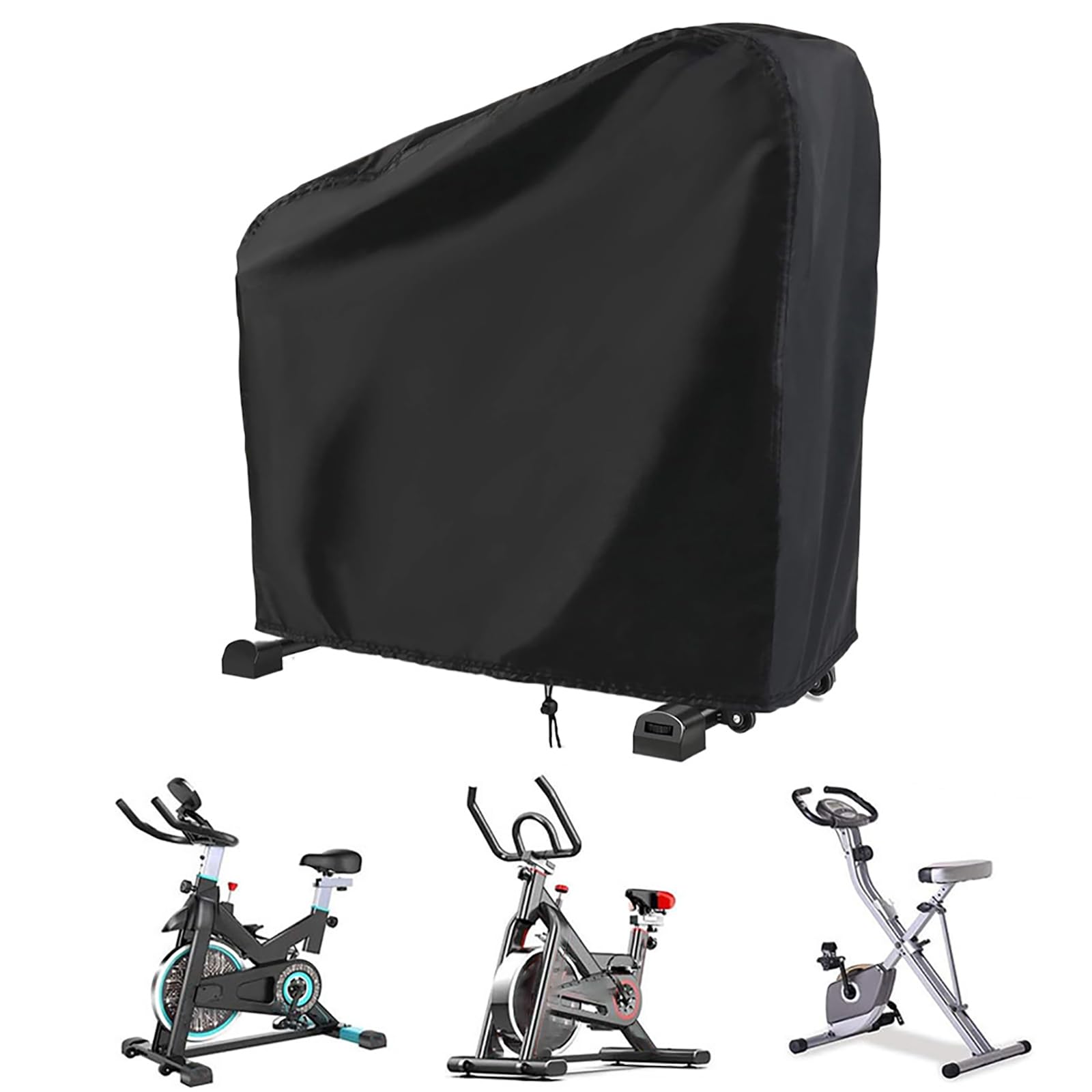 Exercise Bike Cover for DMASUN Smart Bike 2024–2026, Water Resistant Indoor Outdoor Stationary Spin Bike Cover, Dust Resistant with Windproof Straps