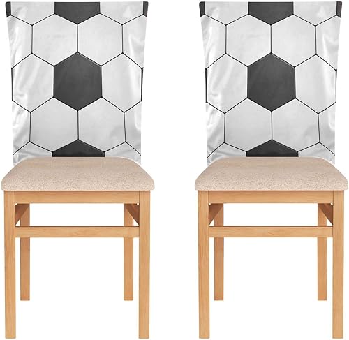 Miniatura 2 de Fundas decorativas modernas para sillas de fútbol deportivo para sillas de hotel, fundas extraíbles para sillas de Navidad, protector para sillas