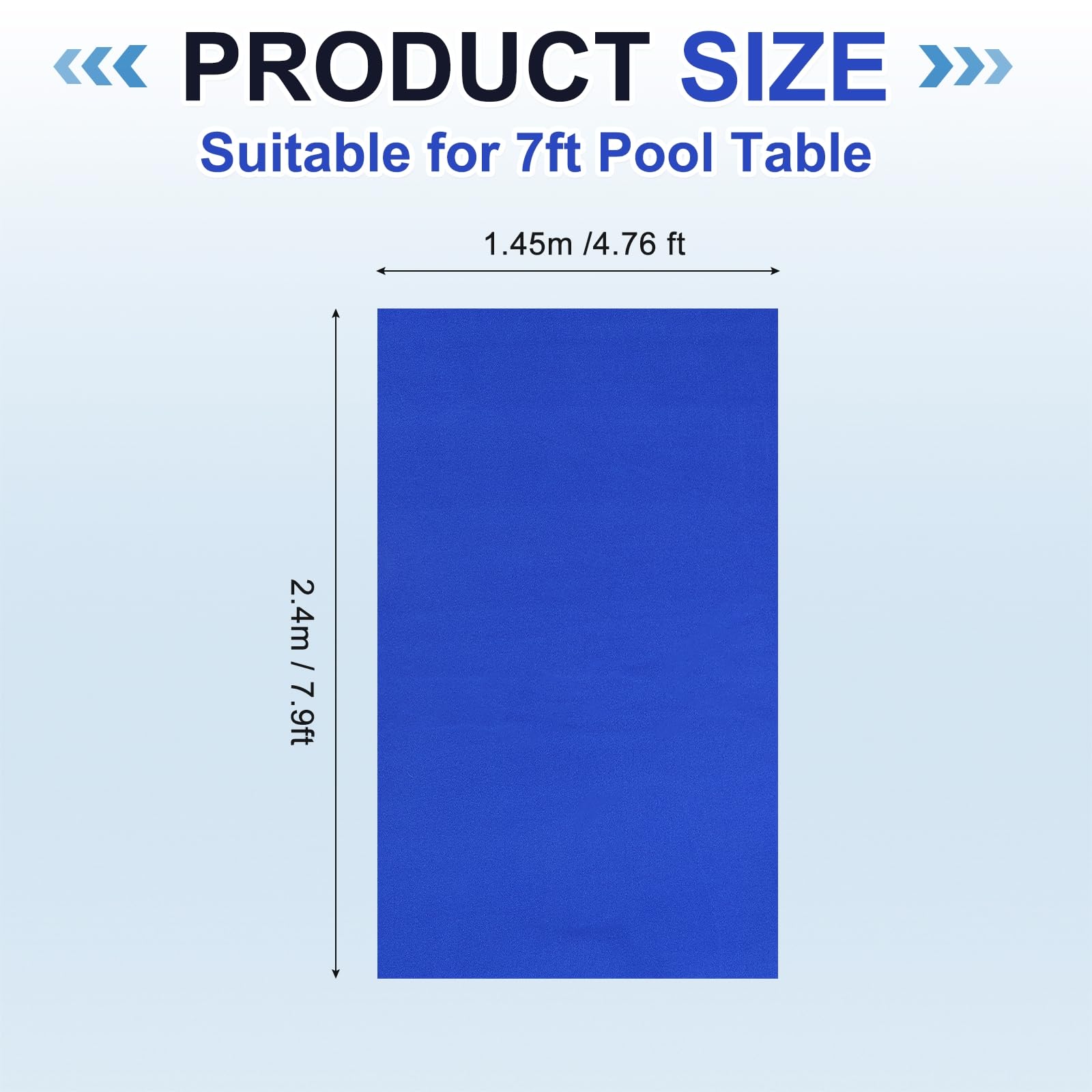 Billiard Cloth Pool Table Felt, Professional Felt Replacement Kit Fit for Home Clubs Bars Indoor Sports Games