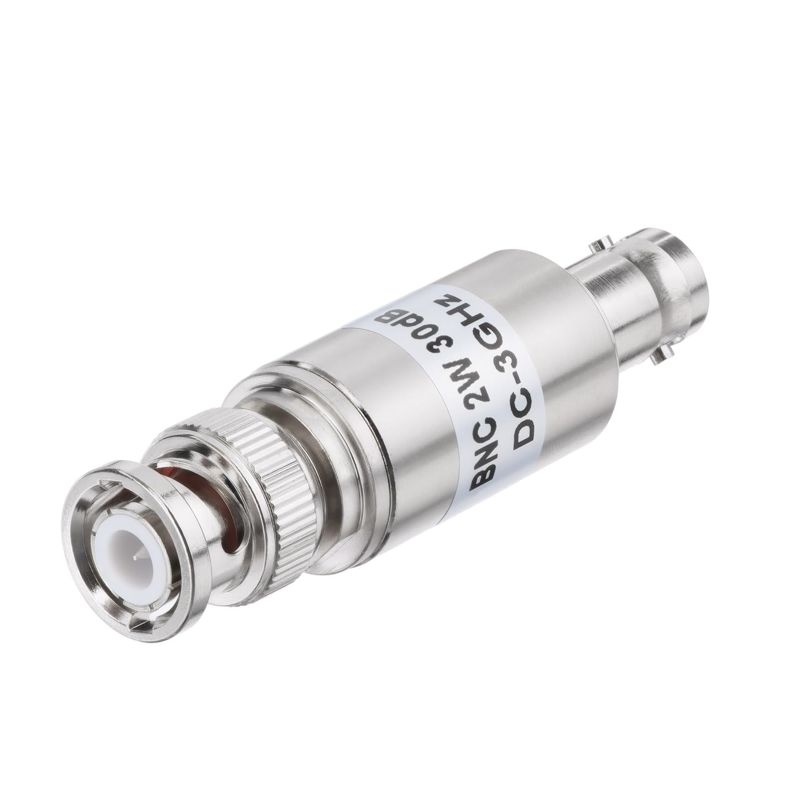 Bingfu Atténuateur RF Coaxial de Précision 1-30dB ±0.5dB, BNC Mâle vers Femelle, 50Ω, DC-3GHz,2W, pour Tests de Signal