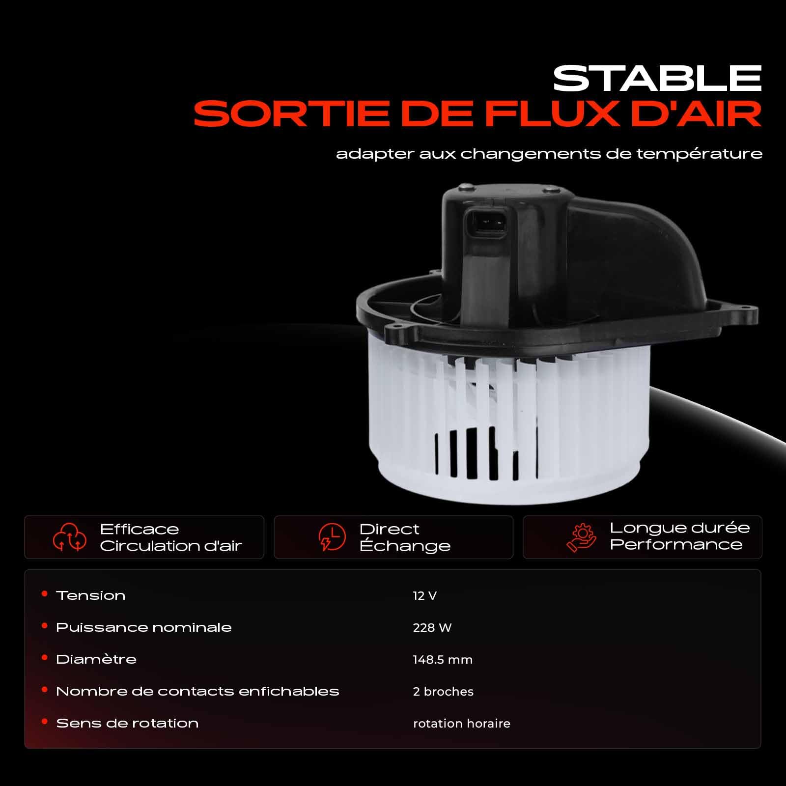 Frankberg Moteur de soufflerie de chauffage 71734232