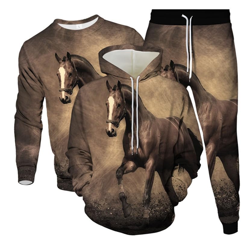 Tenue de sport équestre motif cheval sauvage pour vos sorties en plein air et entraînements outdoor
