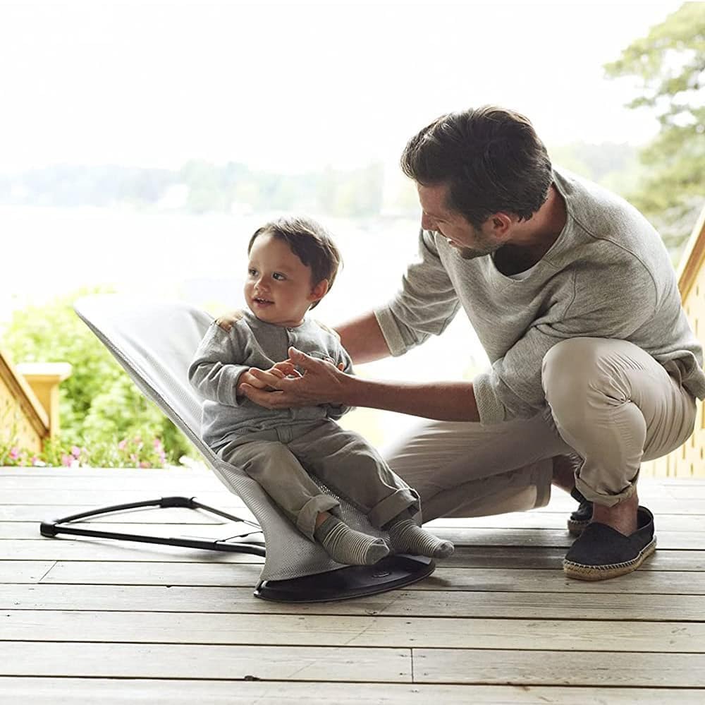 GalPat Baby - Pokrowiec na hamak kompatybilny z BabyBjorn i GalPat Baby oddychający - Oddychający fotel hamaka dla niemowląt - Czarny (poszewka)