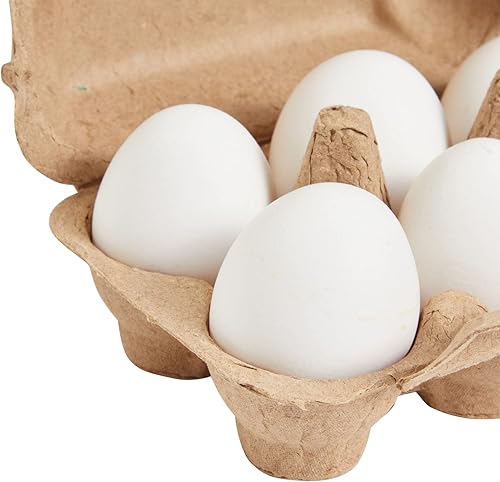 Miniatura 3 de Paquete de 20 cajas de huevos de papel reutilizables para 6 huevos de gallina con 50 etiquetas autoadhesivas y cuerda de yute de 49 pies, cartones
