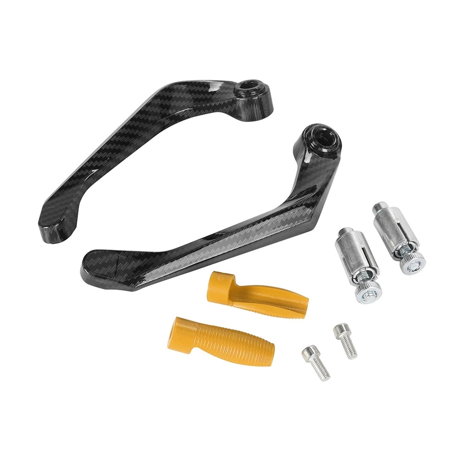 NOAUQWTV Clutch Lever Hand Guard Protector Fit for Sport Street Bike Scooter Universal 7/8" Handguard Brake Clutch Lever Guard Handlebar Protector Bow Motorcycle Handguards(Gold)
