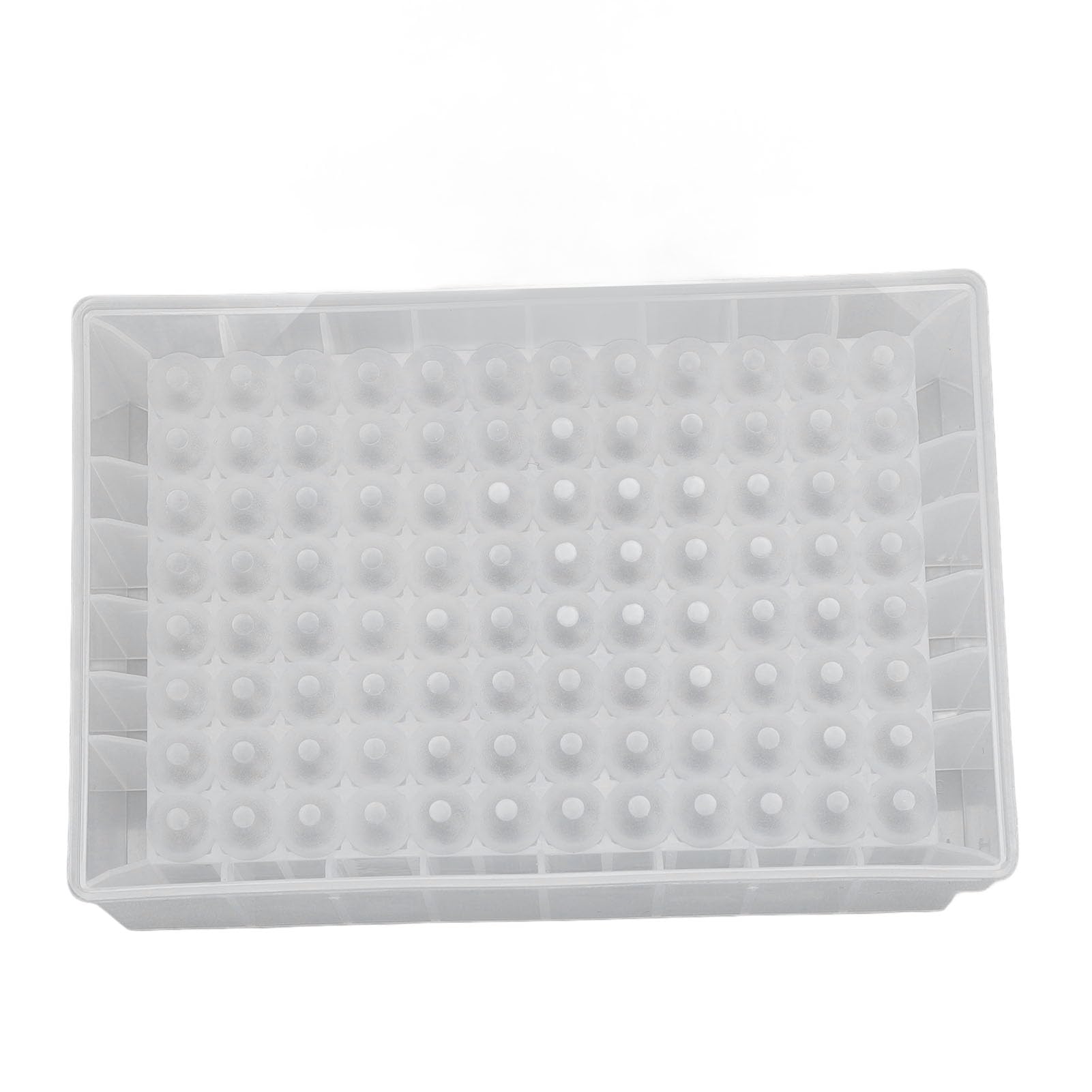 Placa de pozo profundo 96 pocillos 2,2 ml PP Plástico Microplacas de almacenamiento de laboratorio Material fuerte Construcción transparente Organización alfanumérica Resistente a
