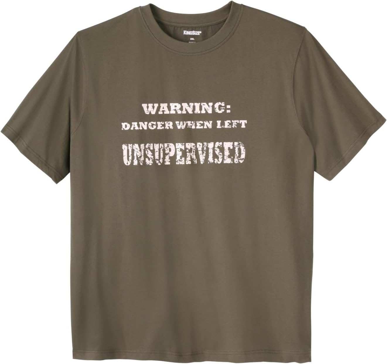 KingSize Men's Big & Tall Slogan Graphic T-Shirt