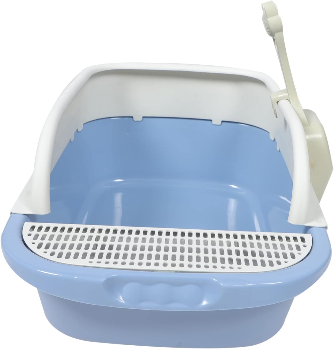 1set Cat Litter Box for Kittens Open Design for Easy Use Suitable for Cats and Dogs Space-Saving Toilet for Indoor Pets