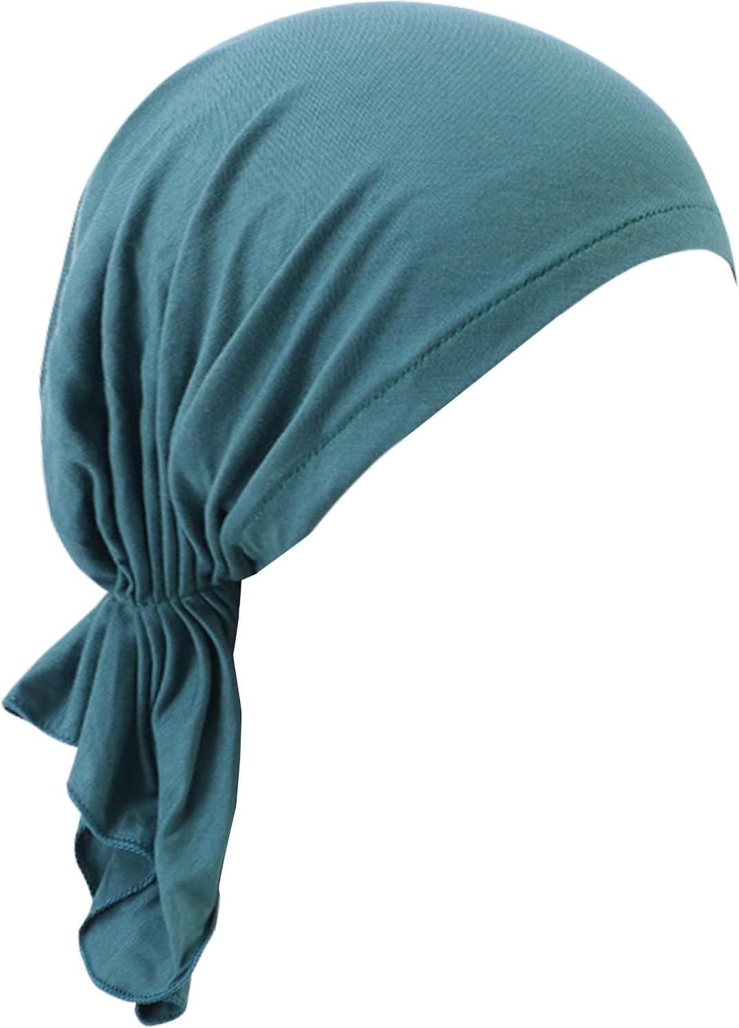 Chemo Headwear for Women Pre-Tied Head Scarf Slip On Headwraps Soft Turbans Cancer Hats Beanie Coverings Scarves