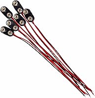 Vista 1 de Mariyandh Conectores de batería de 9 voltios, 6 conectores de batería tipo I de 9 V, conector de hebilla, carcasa de plástico duro, conectores