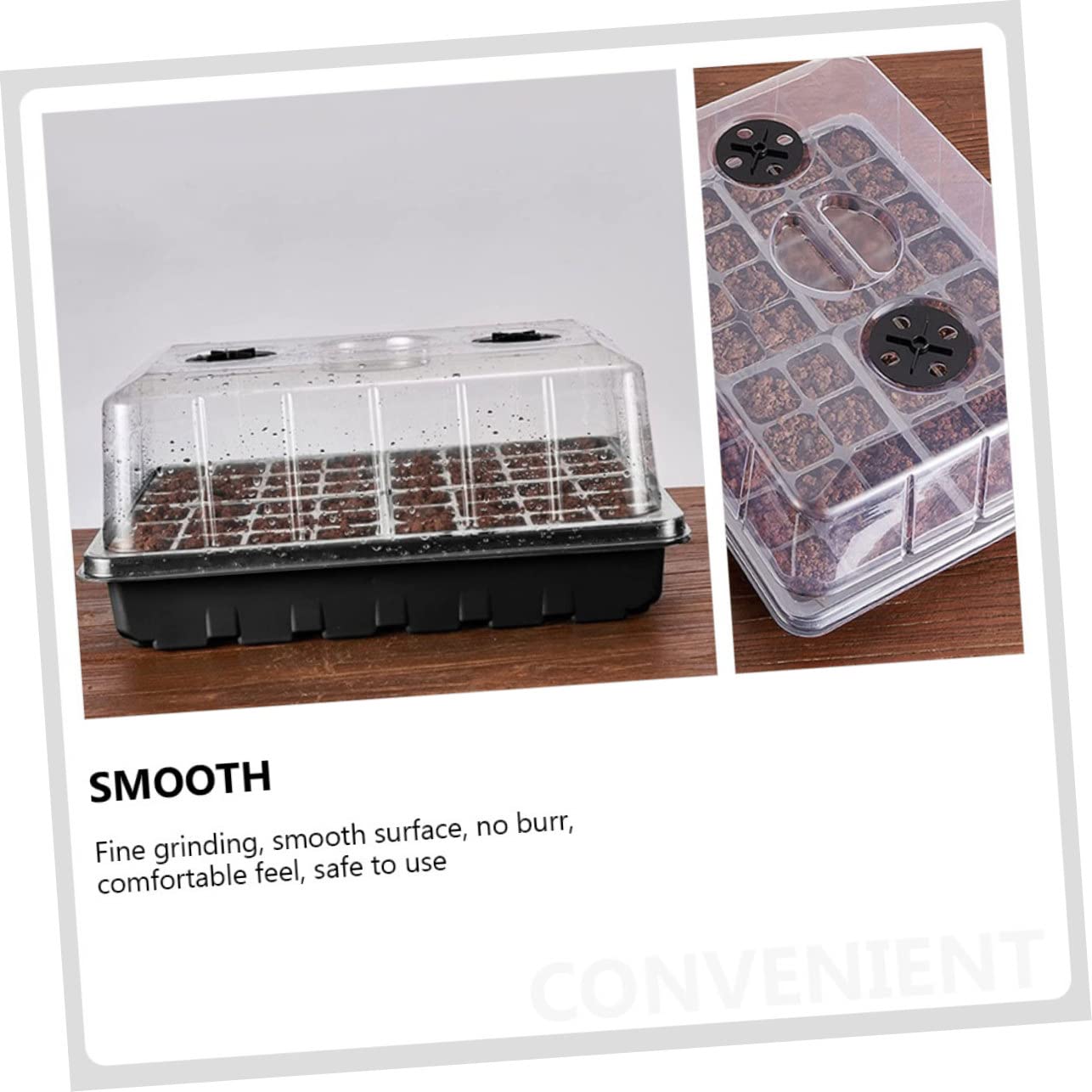 BESPORTBLE Plateau de Germination 1 Set PP Respirant pour Semis