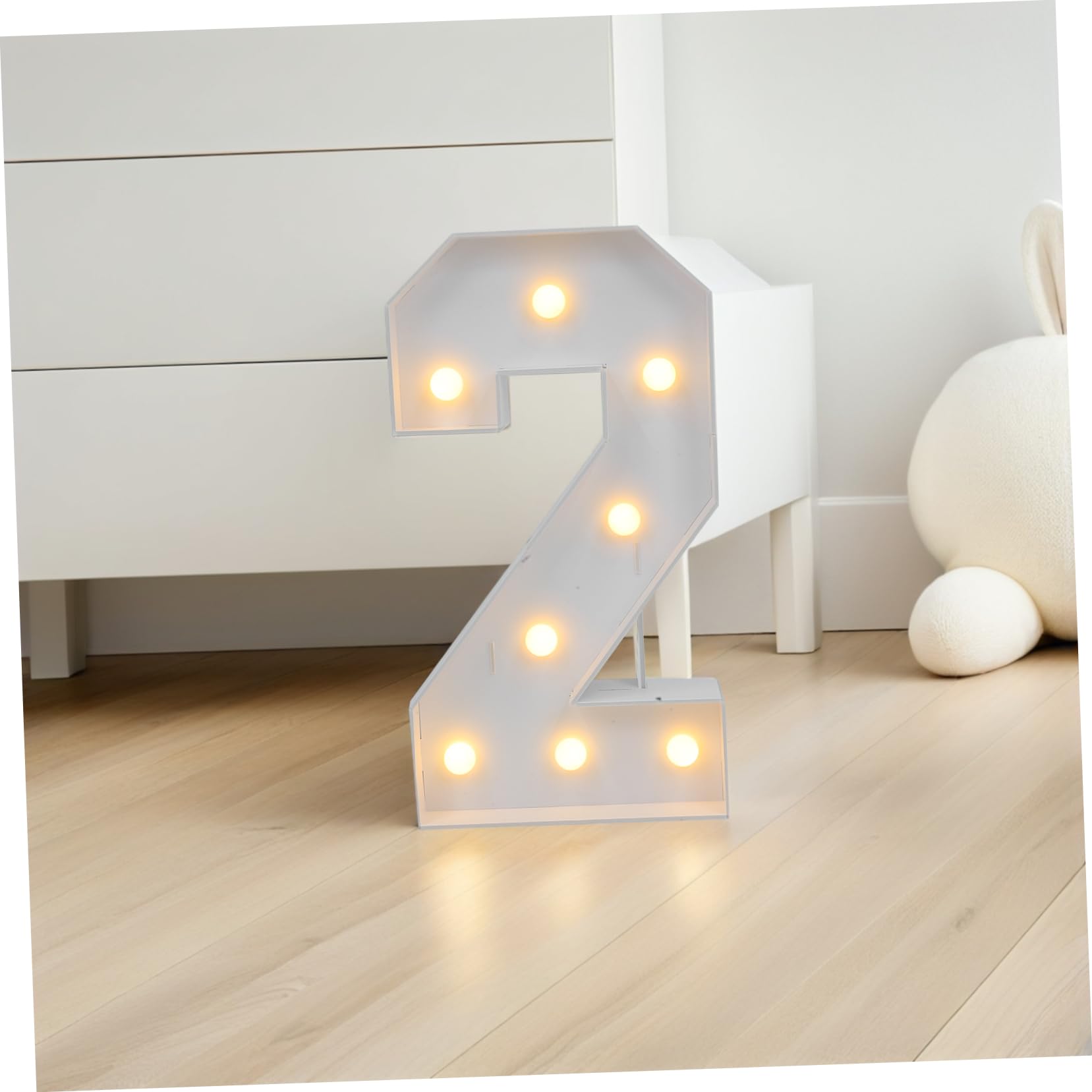 Cabilock 1 Juego De Números Iluminados LED Para Cumpleaños, Alto Brillo, Fácil Instalación, Números De Casa Iluminados Para Fiestas Infantiles Y Reuniones Familiares.