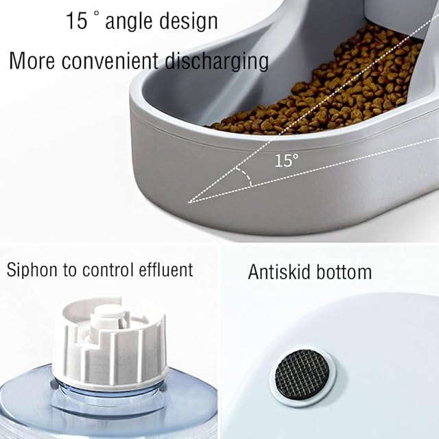 Foto 6 de 6 de Alimentador automático para gatos de 3,8l, botella de agua de plástico para perros