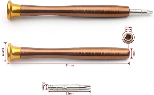 Miniatura 4 de Juego de destornilladores 25 en 1, destornillador de precisión pequeño juego de destornilladores con bolsa de cuero negro para reloj, lentes, PC,