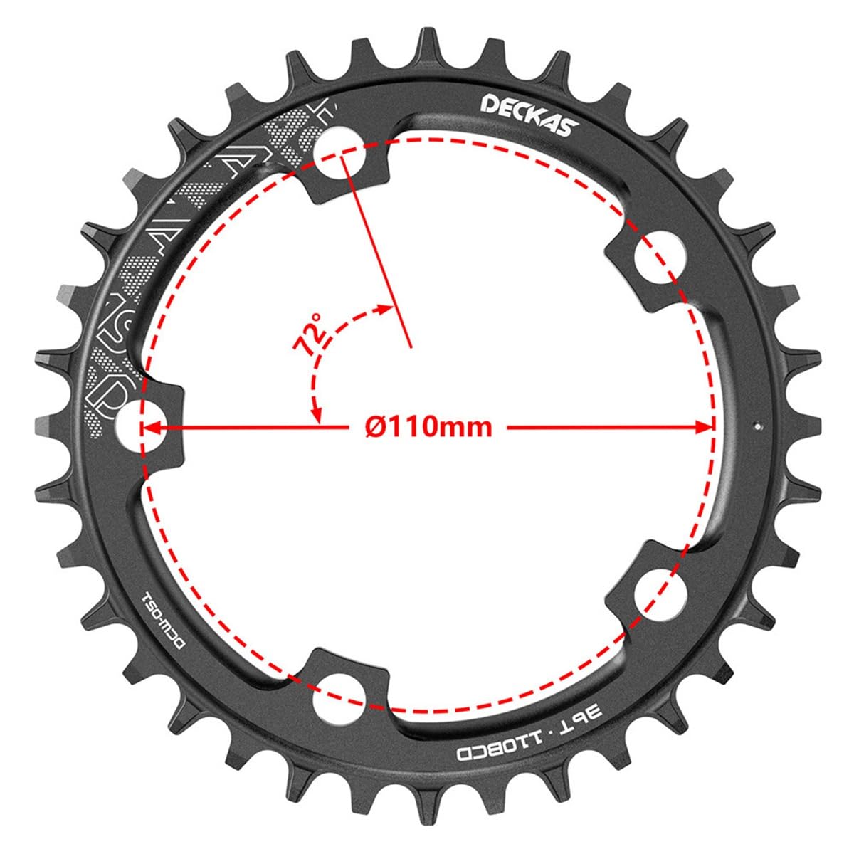 Pédalier intégré Creux pour vélo de Route, diamètre 165 à 175 mm, Plateau Unique 36/50 Dents, Alliage d'aluminium avec boîtier de pédalier.