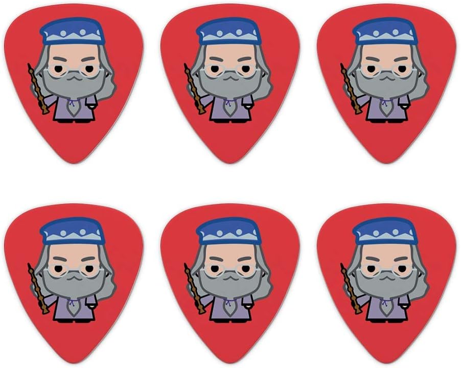 Harry Potter Dumblesore Cute Chibi Character Novelty Guitar Picks Medium Gauge - Set of 6