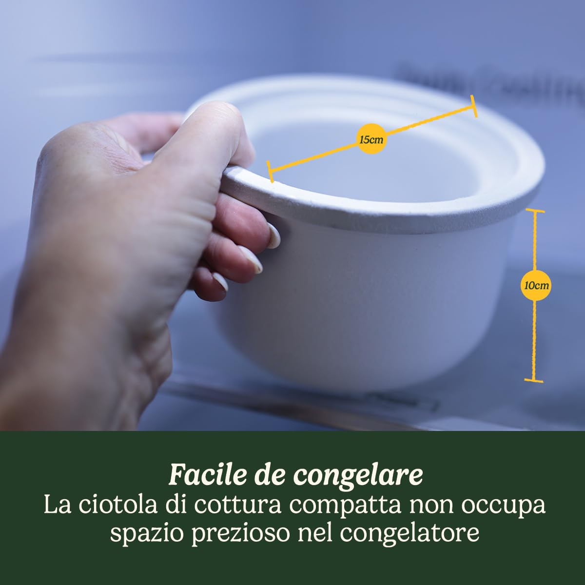 Cuisinart Solo Scoops Gelatiera | Macchina per Gelato Fatta in Casa in 25 minuti | Sorbettiera | Macchina per Yogurt Gelato| Compatto, salvaspazio | Vaschetta di pre-congelamento 475ml (Nuovo)