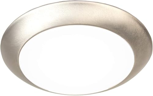 Miniatura 6 de WAC Lighting FM-306-930-BN disco para montaje al ras de luz led blanca suave de 3000K, con calificación de Energy Star, grande, de níquel bruñido