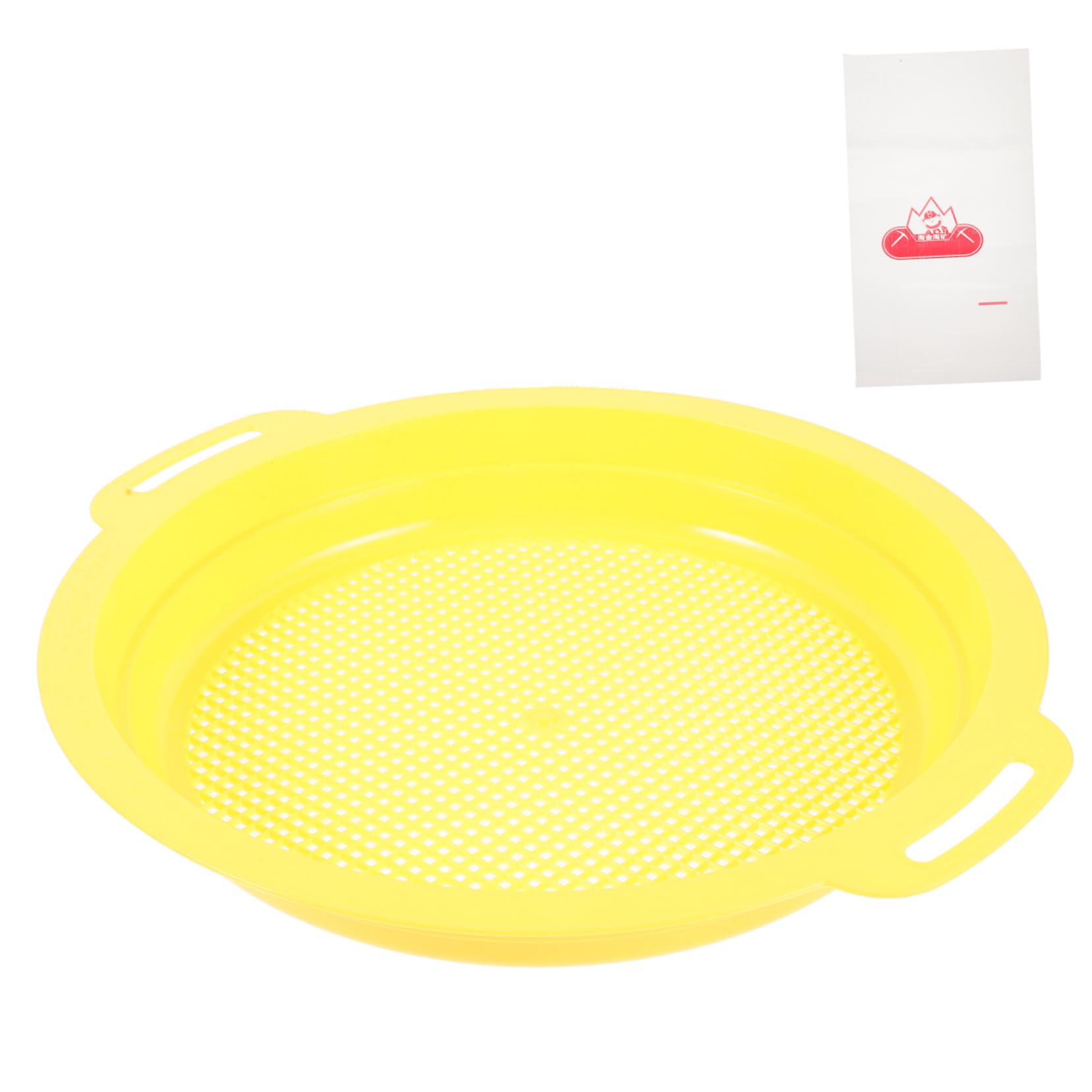 YARNOW Portable Equipment Mesh Sifter Pan Sifting Sieve for Prospecting Adults Outdoor Tools Non-Slip Handle