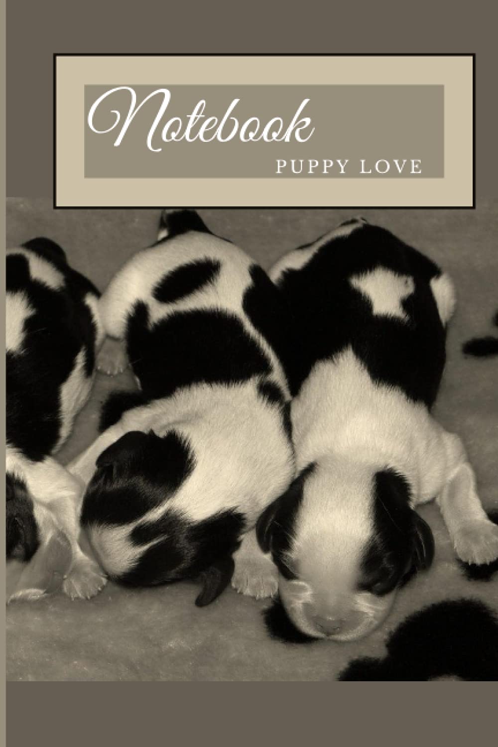 Puppy love notebook: Dalmatian puppy notebook