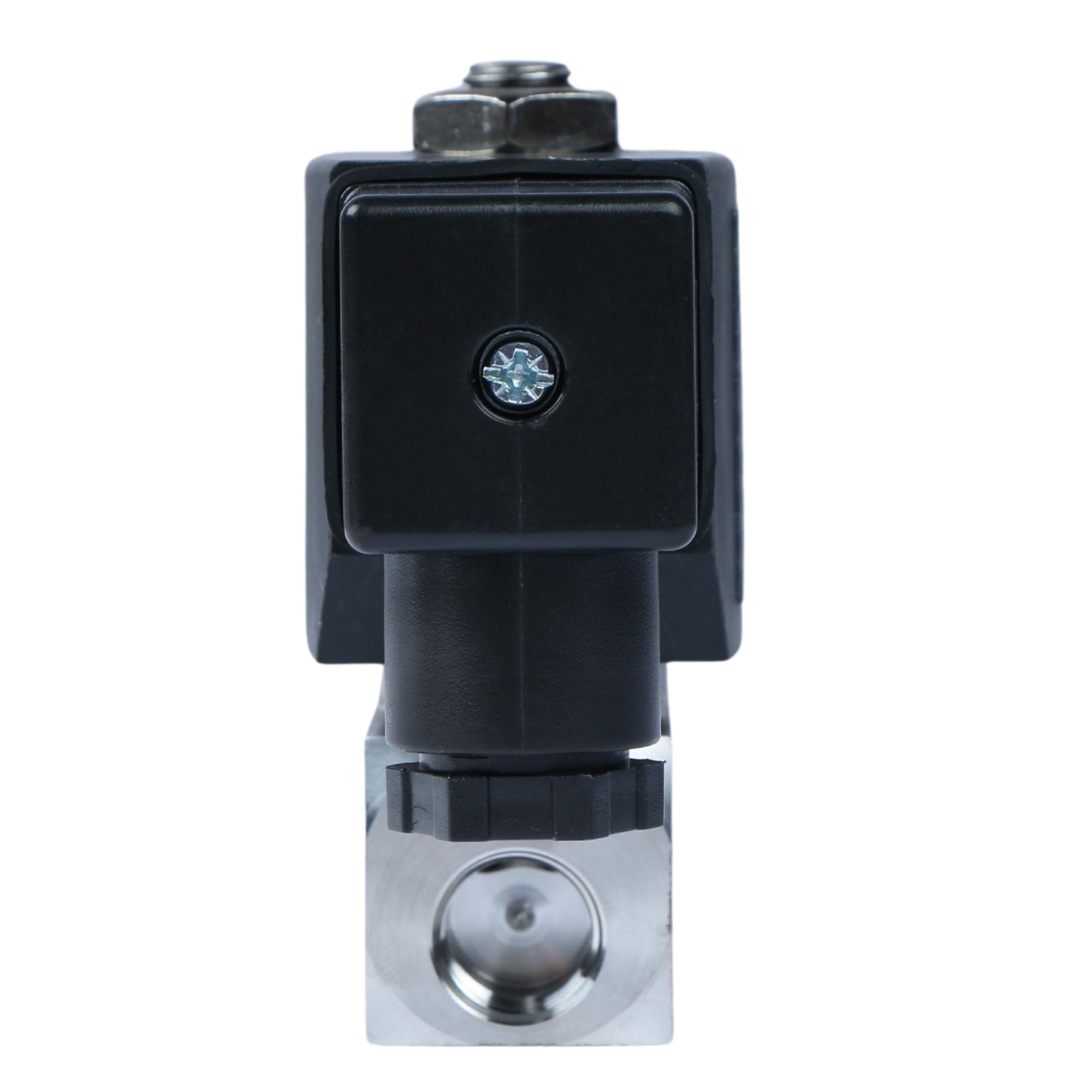 U.S. Solid Válvula Solenoide de Alta Presión - 1/4" 60 Bar Acero Inoxidable 12V DC, Alta Temperatura, Electroválvula Solenoide, -30-180 ℃