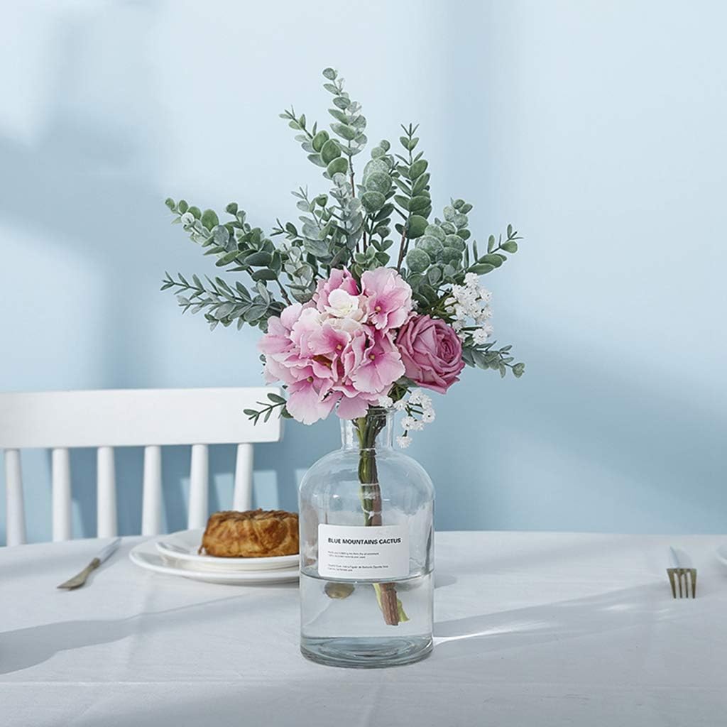 造花セット ガラス花瓶付き 置物 癒し 手作りフラワー 枯れない 明るい色合い カラフル 本物そっくり フラワーアレンジメント 誕生日 結婚式 母の日 お祝い プレゼント 玄関 リビング お部屋 花束