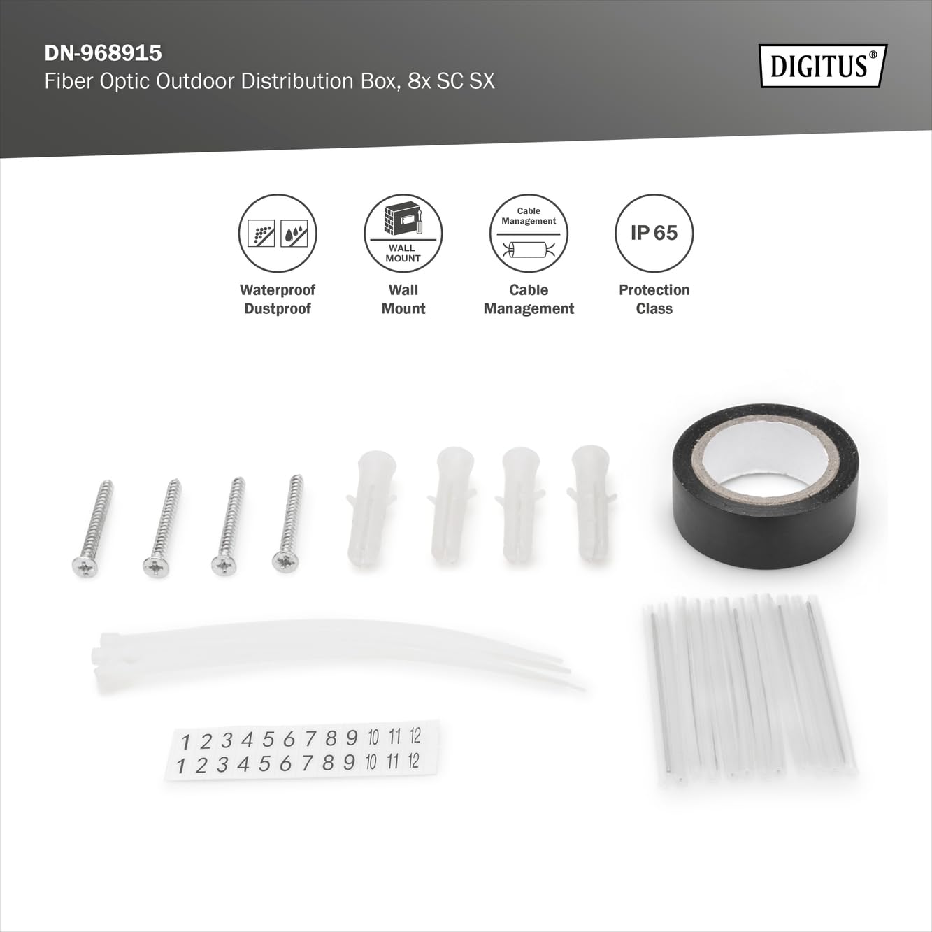 Digitus ASSMANN Electronic DN-968915 1pezzo(i) adattatore di fibra ottica