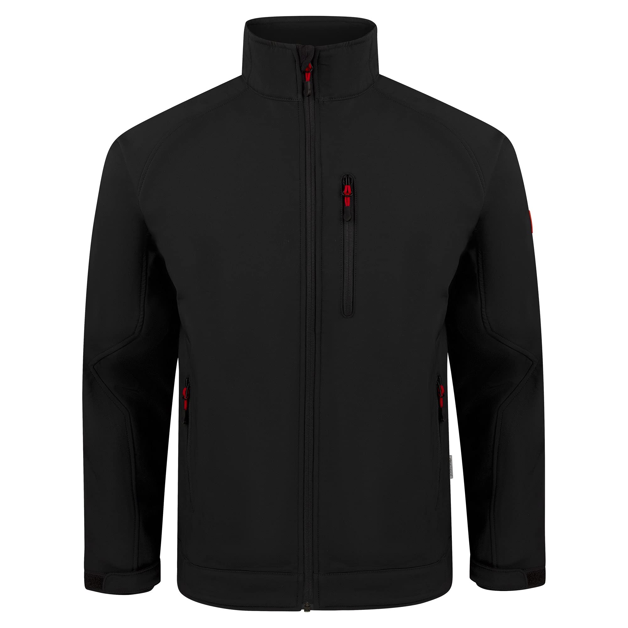 Engelbert Strauss Softshelljacke Übergangsjacke Funktionsjacke Atmungsaktiv Windabweisend Wärmend Dryplexx (Schwarz, L)