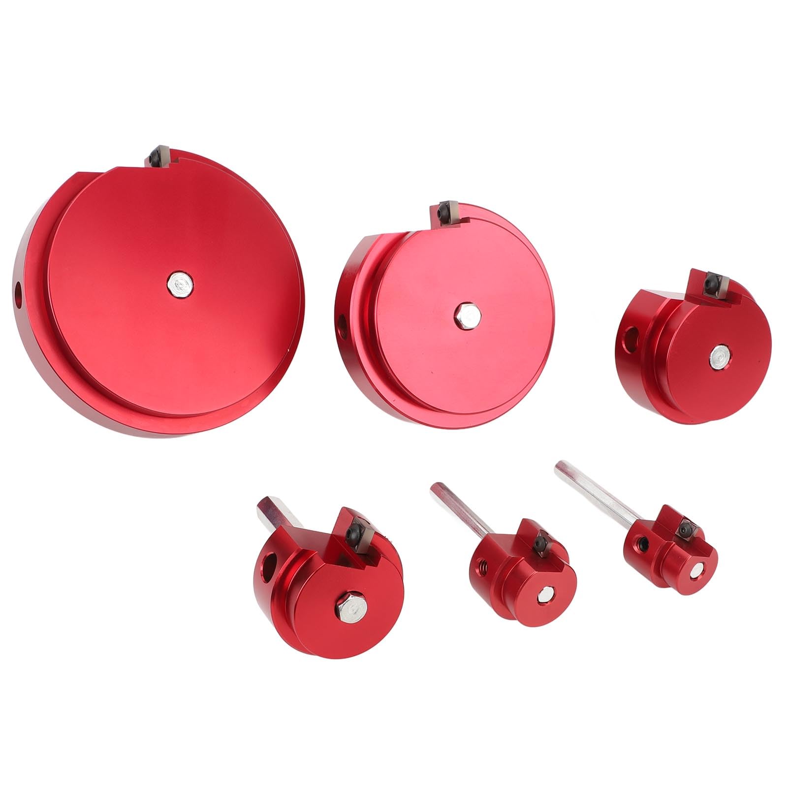 Generic Juego de Herramientas para Escariador de Tuberías de PVC, Escariador para Tuberías de Plástico y Metal con Inserto de Corte de Carburo, 6 Tamaños, Se Adapta a Taladro Estándar de 1,2