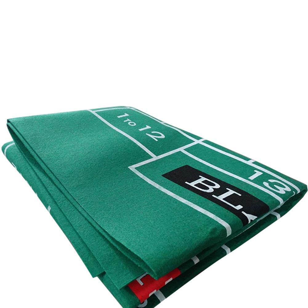 Roulette Tischdecke-wasserdichter Tisch mit Blackjack- und Roulette-doppelseitige Muster Spielkarten Tabelle Tuch-Filz für Casino Poker-Gaming-Tischdecken-Layout-Tischkarten