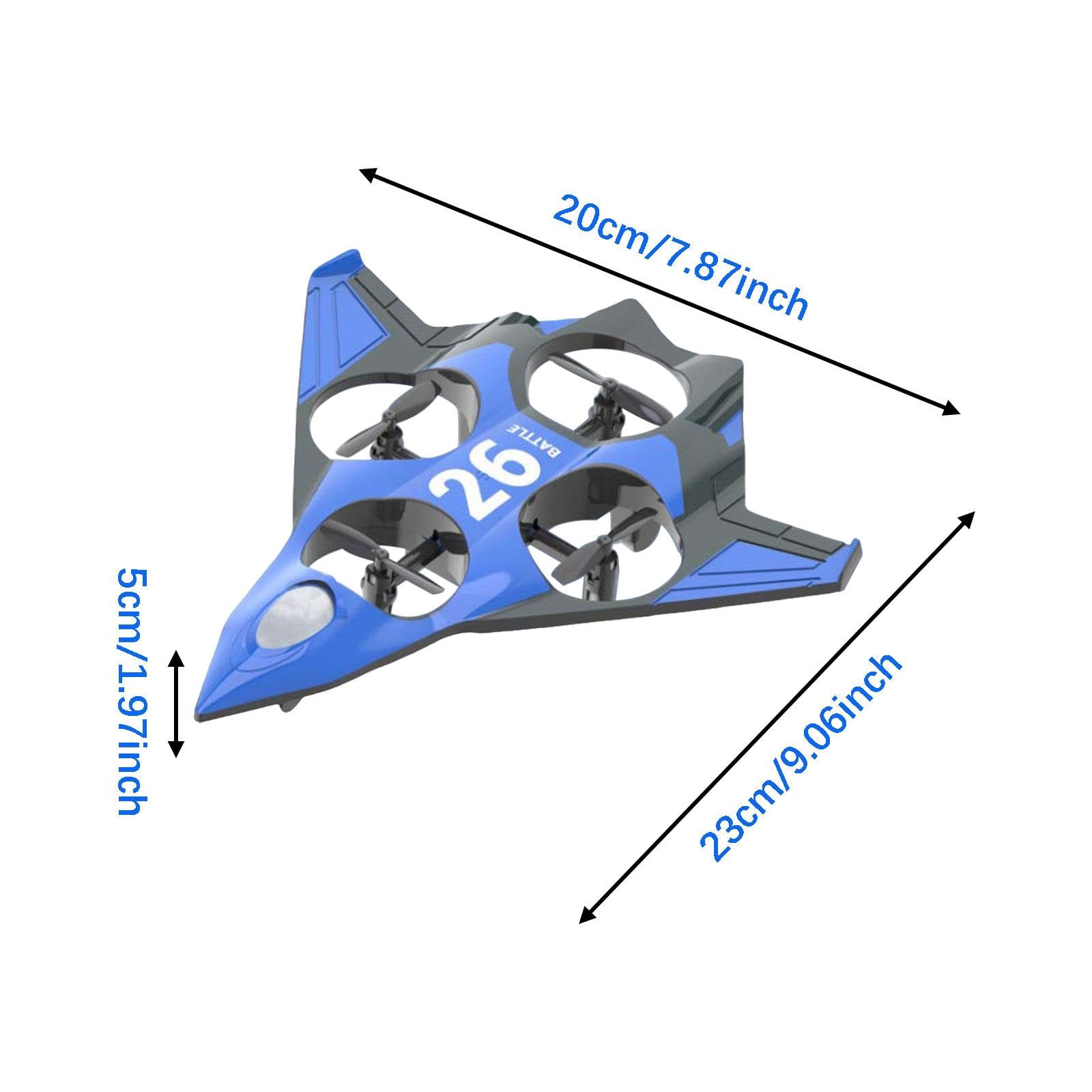 Avión Teledirigido (avión RC), Modelo Ligero con Rotación de 360°, Juguete para Exteriores, Planeador RC para Niños, Principiantes Y Adolescentes – G, 3 Baterías