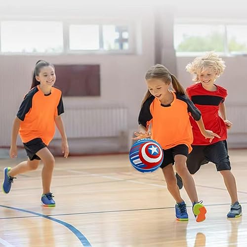 Miniatura 6 de Baloncesto para niños, talla 5, 27.5 pulgadas, para juegos de juego en interiores y exteriores, baloncesto de entrenamiento para principiantes