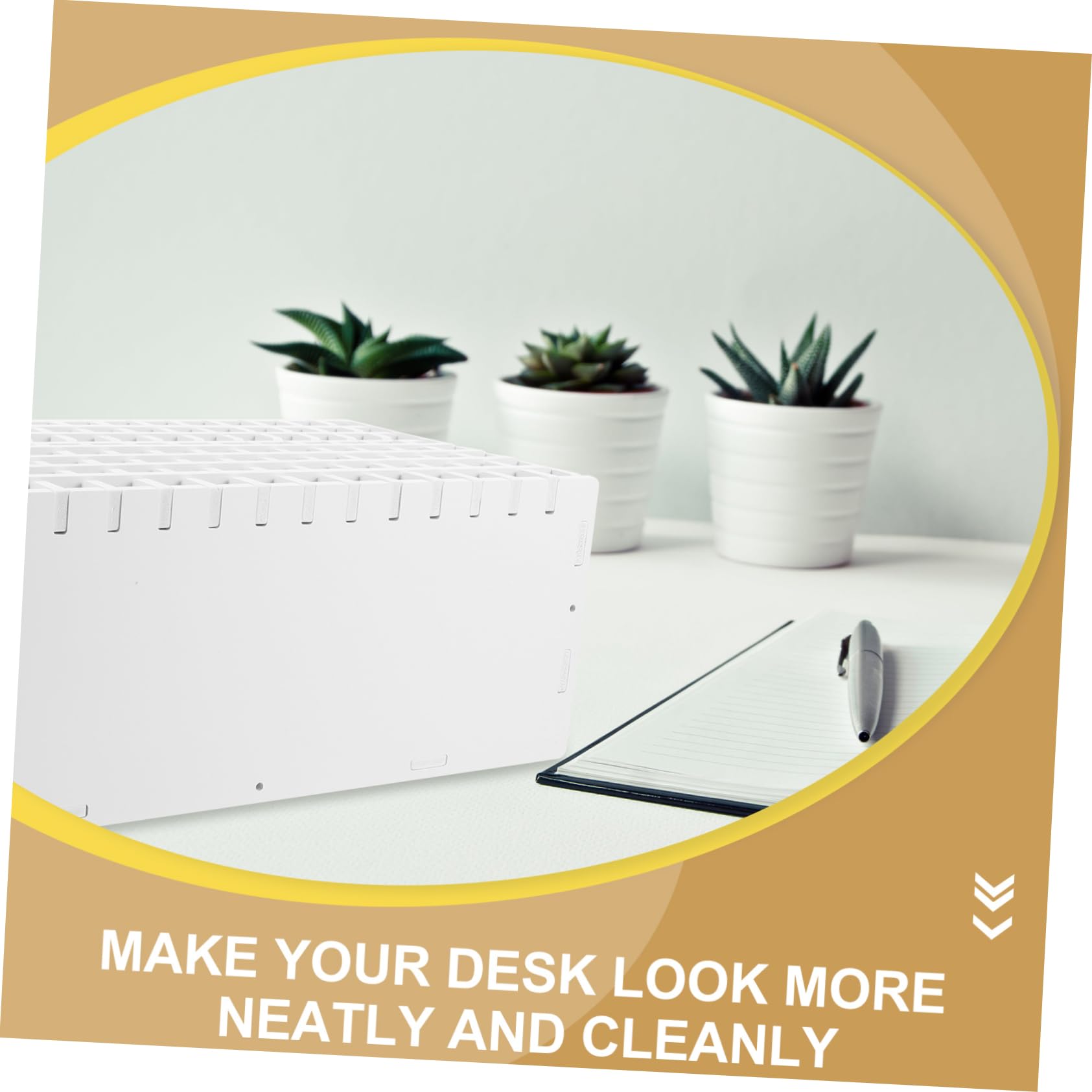 Lurrose Organisateur De Marqueurs Organisateur De Bureau Pour Stylos Support De Rangement De Bureau Multifonctionnel Support De Rangement De Papeterie