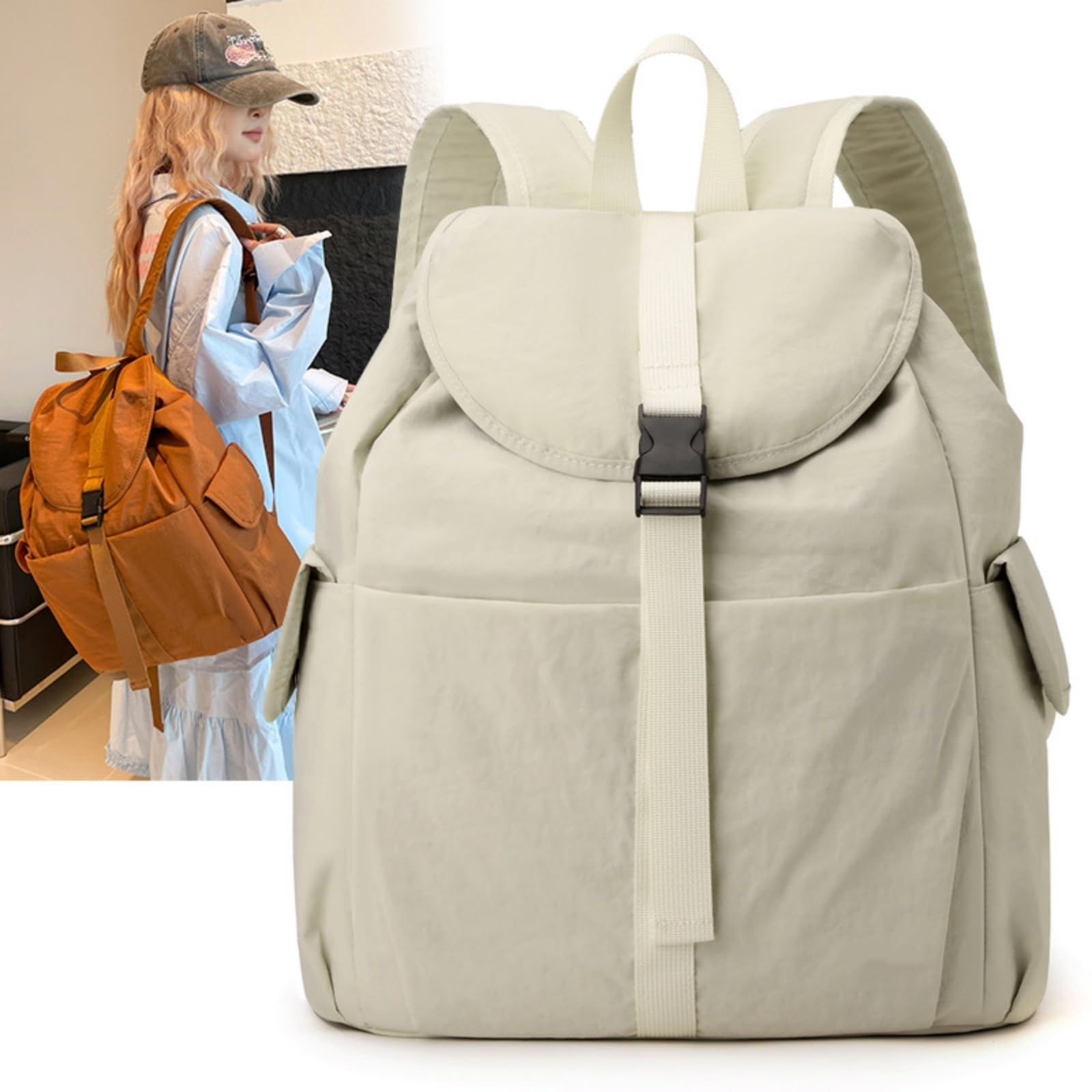 Zaino Nuovo da Viaggio Leggero Donna, Giornaliero di Grande capacità per I Pendolari E Il Tempo Libero All'aperto-a
