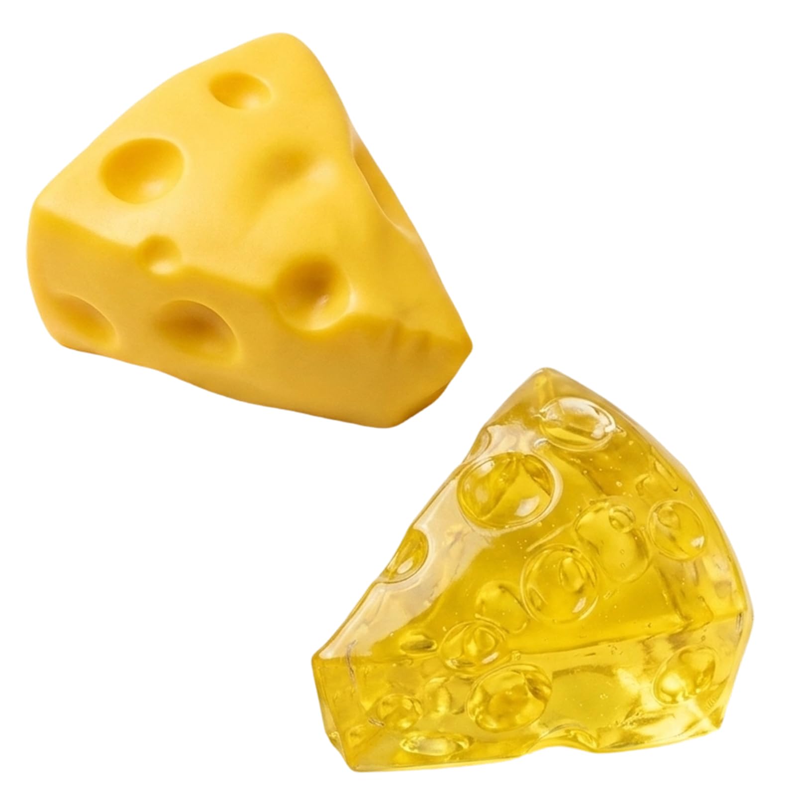 2 PCS Cheese Squishy, Squishy Cheese,Salted Butter Style Stress Relief Squishies, Cute Soft Desktop Ornament, Perfect for Office, Home Leisure Time, Daily Relaxation and Mood Soothing