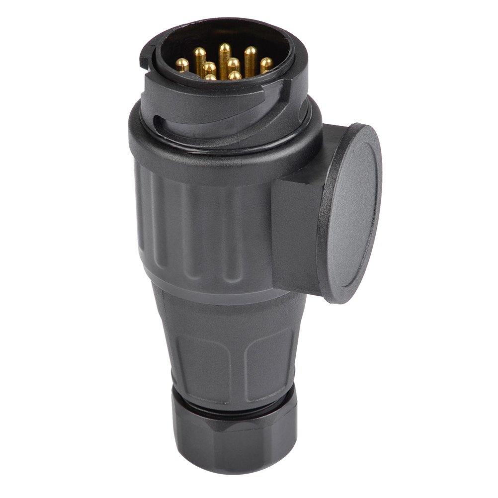 QLOUNI 13 to 7 Pin Plug Trailer Adapter Caravan Electric Plug Adapter