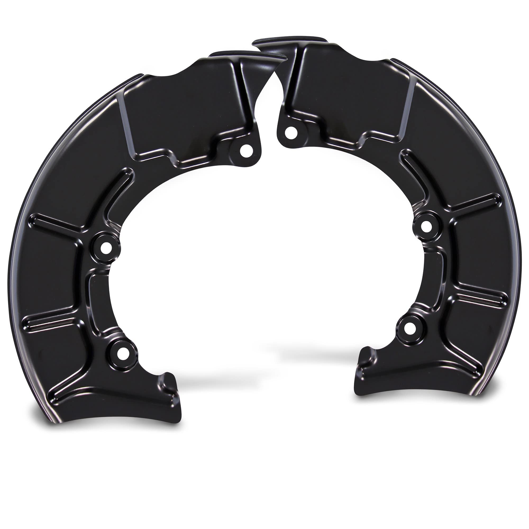 BESTPRICE 4x Ankerblech vorne & hinten Spritzbelch Deckblech für Bremsscheibe Kompatibel mit A udi A3 (8L1), SEAT LEON (1M1), TOLEDO (1M2), SKODA OCTAVIA 1, VW BORA (1J2) (1J6), GOLF 4, NEW BEETLE