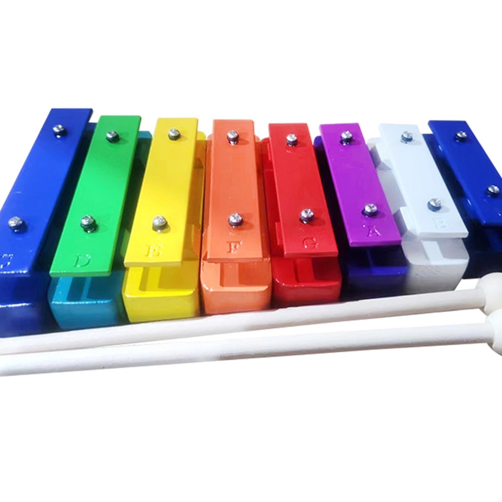 Perfeclan 8-Noten-Glockenspiel, Xylophon, Hand-Auge-Koordination, Schlaginstrument, Musikspielzeug für Kindergarten- und Vorschulkinder