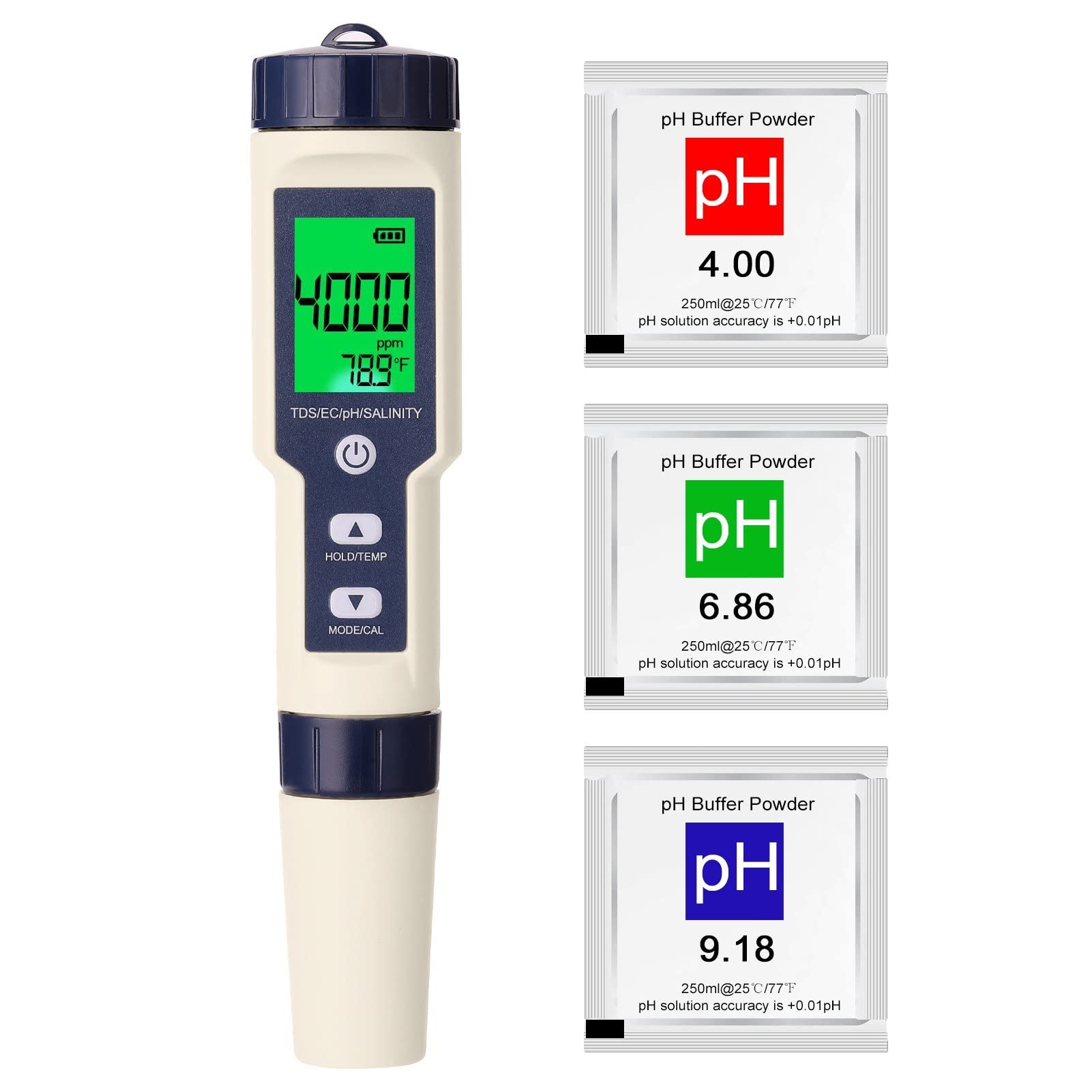 5 in 1 Professional Multi-parameter Combo Testing Meter PH/EC/TDS/Salinity/Thermometer Digital Multi-Function Tester Water Quality Tester-image-30