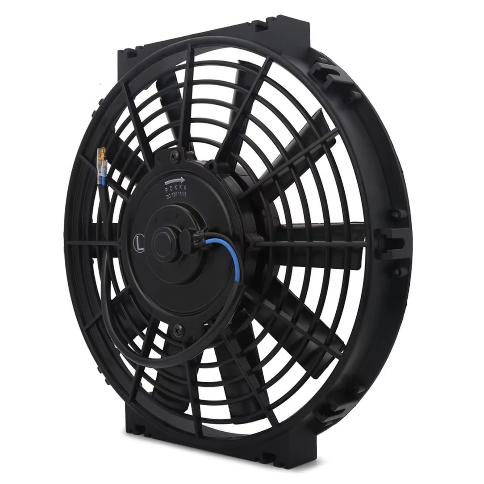 Radiador Eléctrico Universal De 8" 10" 12V 80W Intercooler Radiador De Motor Enfriador De Aceite Ventilador De Empuje De Refrigeración Delgado Eléctrico Ventilador Refrigeración(10 inch)