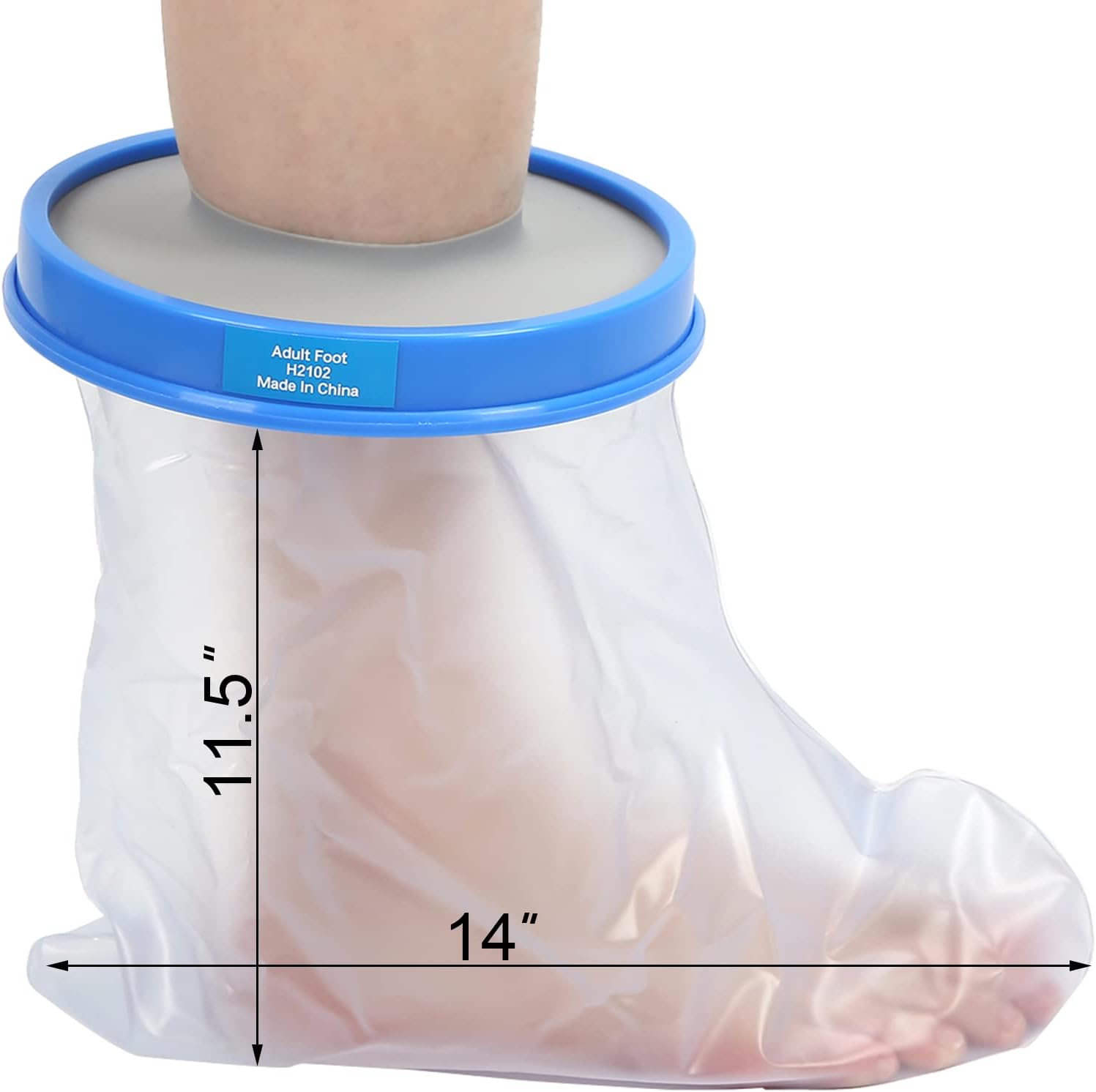 Blue PP Looped Adult Bathing Protective Foot SL H2102 29cm