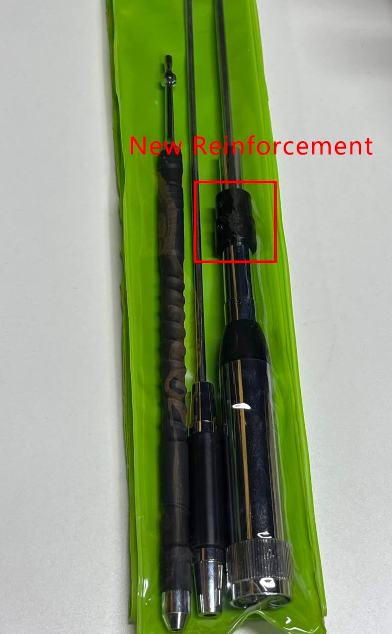 Quad Band Mobile Radio Antenna CR-8900 – 10m/6m/2m/70cm – 29/50/144/430MHz – 4.1ft High Gain Antenna with 16.4ft Coaxial Cable & Bracket Clip – Compatible with TYT TH-9800 Plus, TH-9800D